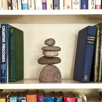 5-Stone Cairn Garden Statue