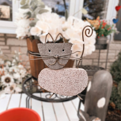 Cat River Stone Garden Statue