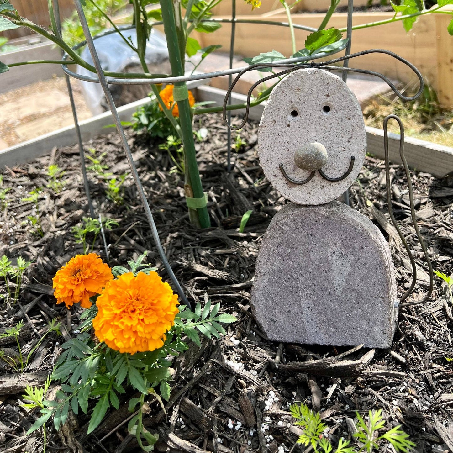 Dog River Stone Garden Statue