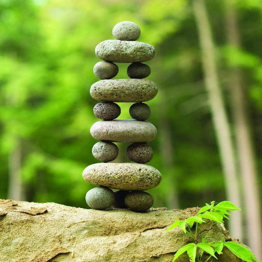 Small and Large Stone Cairn